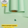 Пленка матовая 60мкм 58см х 10м РЦ сердца зеленые на мятном Пленка матовая 60мкм 58см х 10м РЦ сердца зеленые на мятном