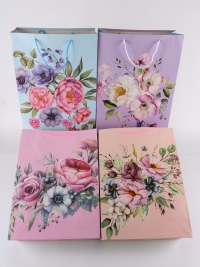 Сумочка Цветы 530-091 18х23x10см микс