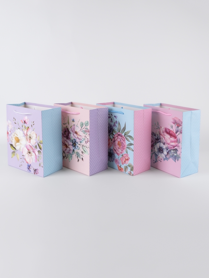 Сумочка Цветы 530-091 18х23x10см микс