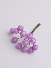 Шарики на проволоке d1,5х9см 12шт К сиреневый