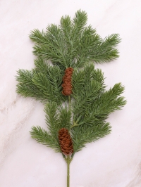 ИЦ Ветка новогодняя 45см 614-82 с шишками