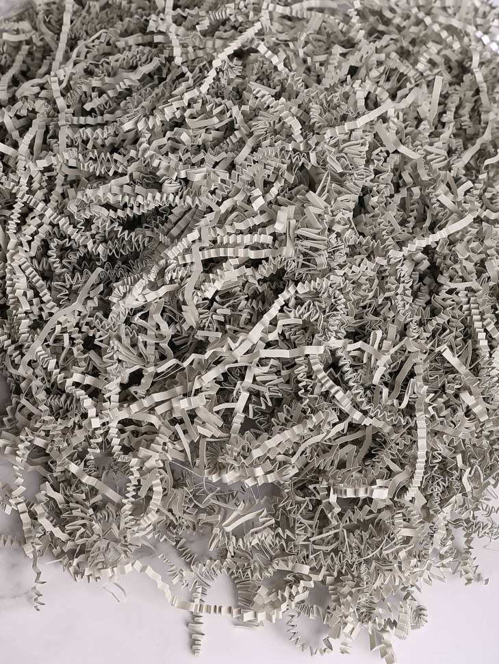 Наполнитель флористический бумажный 100г серый