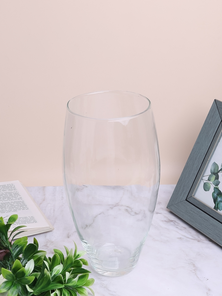 Ваза стекло 2557 Люксембург D16,5x30см малага